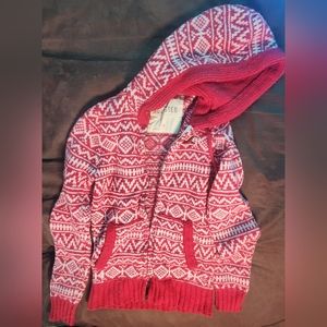 Hoodie/men/red-white